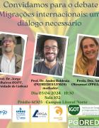 Palestra: Migrações internacionais: um diálogo necessário com Prof. Jorge Malheiros 