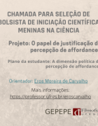 Seleção de Bolsista de Iniciação Científica Meninas na Ciência 2026
